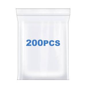 lot 7486 image: Somoga 200 PCS 2 x 2 Thick 4 Mil Small Clear Zip Poly Bags Plastic Reclosable Zip Seal Lock Bags Heavy-Duty Necklace Ring Coin Beads Jewelry Pill Zipper Bag