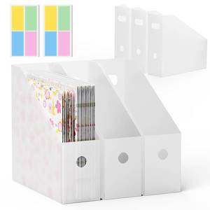 lot 7507 image: 6PCS Scrapbook Paper Storage, Foldable Scrapbook Holder with 4 Pieces Sticky Index Tabs, 12x12 Paper Storage Organizer, Files, Craft Vinyl, Cardstock, Magazines, Documents