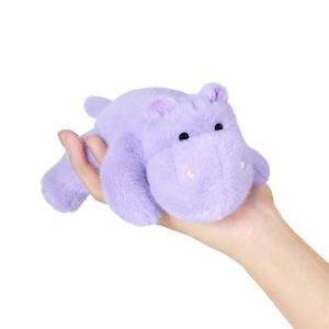 lot 7512 image: PEACH CAT Hippo Stuffed Animal Cute Hippopotamus Plushies Small Plush Toys Gifts for Kids Purple