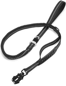 lot 7547 image: Heavy Duty Dog Leash, 4-6FT Shock Absorbing Dog Leashes with Traffic Handle and Comfortable Padded Handles, Advanced Easy Metal Clip, No Pull Reflective Leash for Medium Large Dogs that Pull (Black)