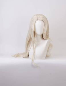 lot 7554 image: SisiruKou Anime Cosplay Wigs Womens Long Wavy Beige Princess Wig Halloween Costume Party Synthetic Wigs