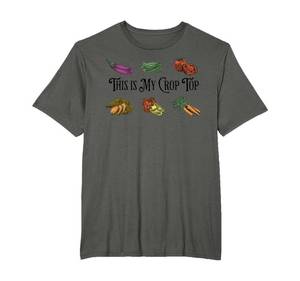 lot 7567 image: Farmers Market Vibes My Crop Top Farm Vegetable Garden Gift T-Shirt M
