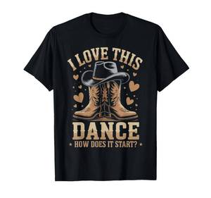 lot 7571 image: Love This Dance Line Dancing Line Dance Line Dancer T-Shirt L