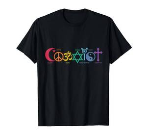 lot 7576 image: Coexist Peace Religion Equality Rights Humanity Spirituality T-Shirt S