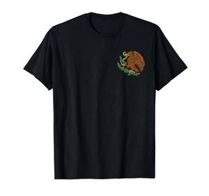 lot 7593 image: Eagle Emblem Mexico Mexican Flag Cinco De Mayo Mexican Roots T-Shirt L