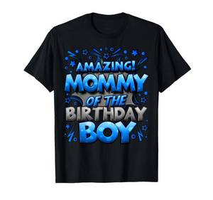 lot 7631 image: Mommy of the Birthday Boy Matching Family Mommy T-Shirt Green M