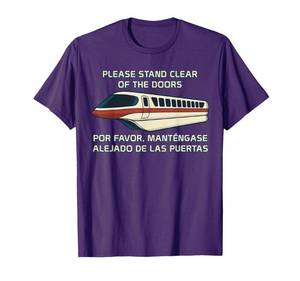 lot 7634 image: Stand Clear Retro Monorail Transit T-Shirt Black L