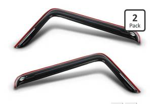 lot 1023 image: PIT66 Window Guard Deflectors Wind Visor Deflectors Set 2PCS Compatible with Kenworth C500 W900 T800 Smoke