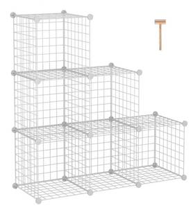 lot 1025 image: C&AHOME Wire Cube Storage, 6 - Cube Organizer Metal C Grids,