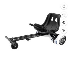lot 1028 image: Hover-1 Buggy Hoverboard Attachment for Teens, Black
