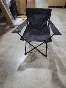 lot 1035 image: Folding Camping Chair with Cup Holder