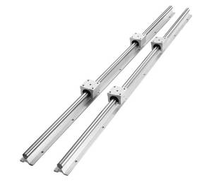 lot 2012 image: VEVOR Linear Rail, 2 PCS SBR 20-2200mm, Linear Guideway Rail, and 4 PCS SBR20UU Square Type Carriage Bearing Blocks, Linear Guide Rails for Automated Machines Equipments and DIY CNC Routers - Retail $100