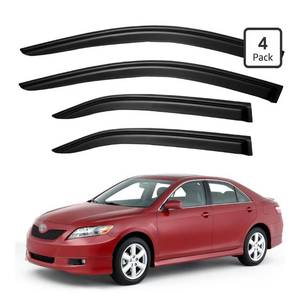 lot 2049 image: Window Visors Rain Guards for 2007 2008 2009 2010 2011 Toyota Camry, Out-Channel Window Vent Wind Deflectors Visors Shades for 07-11 Camry