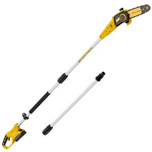 lot 2055 image: Cordless Pole Saw, Compatible with Dewalt 20V Max Batteries, 8 Inch Low Kick-Back Bar and Chain, Extension Pole for Up to 15 FT Reach, Auto Lubrication System, Tool Only-Battery & Charger not included