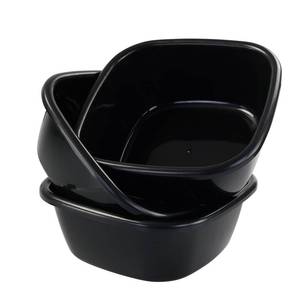 lot 2072 image: Qskely 3-Pack 12 Quart Black Dish PanWash Basin, F