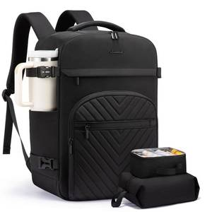 lot 2089 image: LOVEVOOK 40L Travel Backpack for Women Men, TSA Personal Item Travel Bag Fits 17.3inch Laptop, Waterproof Airline Approved Carry On Luggage With 2 Cubes for Weekender Hiking Business, Black