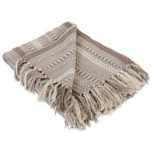 lot 2098 image: DII Braided Striped Decorative Throw Blanket, 50x60, Stone