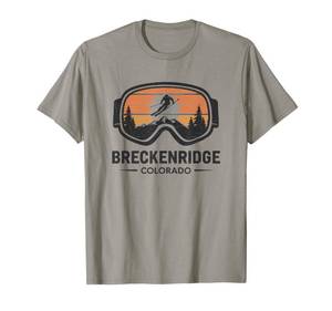 lot 2113 image: Breckenridge Colorado Ski Resort Retro Ski T-Shirt - XL