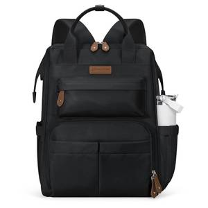 lot 2126 image: Maelstrom Laptop Backpack, Fits 15.6-17.3 Inch Travel Backpack Gift for Women Men, Waterproof College School Computer Bag, Anti-theft Business Work Bag with Luggage Strap (Black, 15.6 Inch)