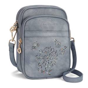 lot 2134 image: HAYRVANE Small Crossbody Bags for Women, RFID Phone Purse with Card Slots, Triple Compartments Lightweight Shoulder Bag