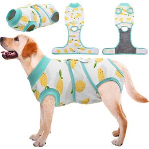 lot 2169 image: Kuoser Recovery Suit for Dogs Cats After Surgery, Professional Pet Recovery Shirt Dog Abdominal Wounds Bandages, Substitute E-Collar & Cone,Prevent Licking Dog Onesies Pet Surgery Recovery Suit