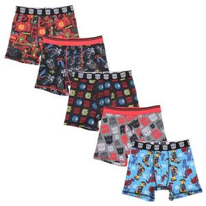 lot 2229 image: Bioworld Transformers All-Over Character Print Boys 5-Pack Boxer Briefs-10