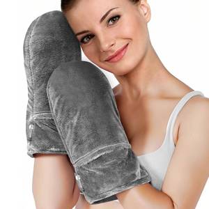 lot 2247 image: AiricePac Heated Mitts for Arthritis, Microwavable Hand Warmer for Women Men in Cases of Stiff Joints, Trigger Finger, Warm Therapy Mittens Unscented Hand Muff, Grey