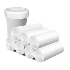lot 2252 image: 112 Count-4 Gallon Trash Bag, White Trash Bags, Bathroom Trash Bags Small Garbage Bags for Bathroom Can,White 4 Gal Small Trash Can Liners(7 Rolls,Upgrade)