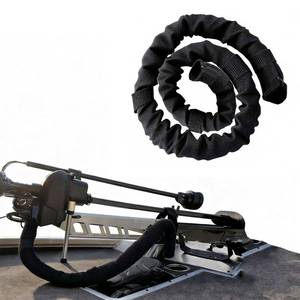 lot 2261 image: 48-Inch Trolling Motor Cable Sleeve - Trolling Motor Sleeve Weather-Proof Rigging Organizer for Outboard Boats (Black)