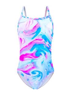 lot 2262 image: Snowheart Girls Swimsuit One-Piece Bathing Suits Multicolor Kids Sport Summer Beach Swimwear for 10-12 Years