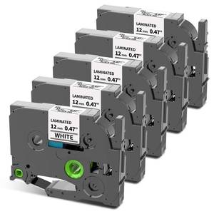 lot 2270 image: COLORWING TZe-231 Replace for Brother P-Touch Label Tape TZ Tape 12mm 0.47 Laminated White 12 inch TZe231 Label Maker Tape for Brother Ptouch PT-D210 D220 H110 D410 D610 1280 Cube Refills, 4-Pack