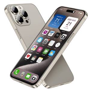 lot 2271 image: Dummy Fake Phone Model, Looks Like The Real Phone Compatible with Phone 15 Pro max, for Cell Phone Store Display or Send a Toy Phone 15 Promax for Kids (Titanium Rainbow Front)