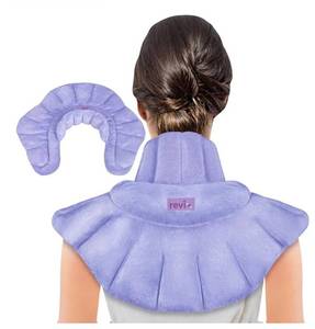 lot 2278 image: REVIX Microwave Heating Pad for Neck Shoulders and Back with Moist Heat, Weighted Microwavable Heated Neck Wrap Warmer, Scented