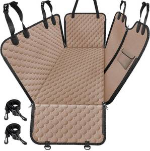 lot 2317 image: Mancro Back Seat Pet Cover for Dogs, 2026 Upgraded 600D Heavy Duty Waterproof & Scratch-Resistant Dog Hammock for Car, Car Cover for Dogs with Sedan, Trucks and SUVs, Standard, Khaki