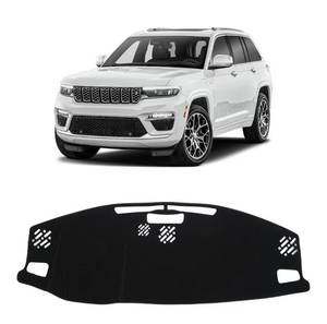 lot 2333 image: KUST Black Dash Cover for Jeep Grand Cherokee 4XE 2022-2025 2026 Non-Slip Dashboard Cover