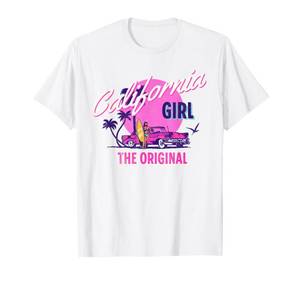 lot 2345 image: The Original California Girl  Cute Pink Girly California T-Shirt medium blue
