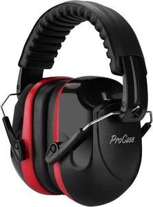 lot 2367 image: ProCase Noise Reduction Ear Muffs, Sound Proof Ear Protection, NRR 28dB Noise Cancelling Headphones for Adults Kids Autism, Hearing Protection for Shooting Gun Range Mowing -Red