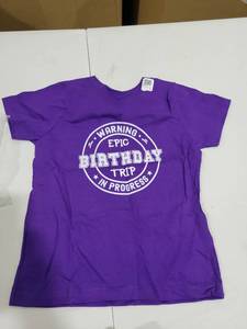 lot 2370 image: Purple Birthday Trip Toddler T-Shirt Size 4T