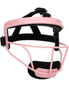 lot 2372 image: Dinictis Softball Face Mask, Lightweight, Comfortable, with Wide Field Vision, Durable and Safe Face Guards, Premium Protective Softball Fielders Mask-Pink-Youth(M)