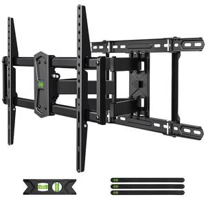 lot 2471 image: USX Mount Full Motion TV Wall Mount 42-84 TVS, Fits 16 18 or 24 Studs, Heavy Duty TV Mounts Bracket with Dual Articulating Arms Tilt Swivel Extension Max VESA 600x400mm, Weight Capacity 110lbs loose hardware