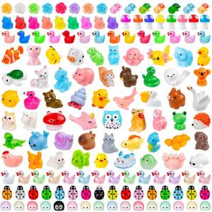 lot 2499 image: 200 Pcs Mini Patio Miniatures Figurines Colorful Mini Resin Figures in Bulk Miniature Little Small Animals Figurines for Fairy Garden Landscape Dollhouse Accessories DIY Crafts Aquarium Decor
