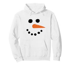 lot 2517 image: Winter Snowman Face Pullover Hoodie Medium