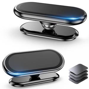 lot 2530 image: ��2-Pack�� Magnetic Phone Holder for car,  Super Strong Magnet   with 4 Metal Plate  Cell Phone carmount for iPhone Magnetic  360° Rotation  Universal Dashboard Adhesive Car Magnetic Phone Mount