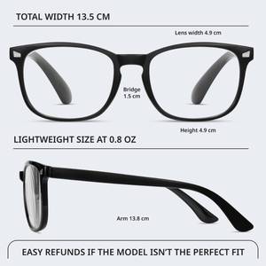 lot 2531 image: BLS BLUES Reading Glasses for Women for Home, Office & Driving - HD Clear Readers with Blue Light Blocking Protection