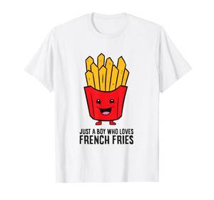 lot 2542 image: Just a Boy Who Loves French Fries T-Shirt 2T