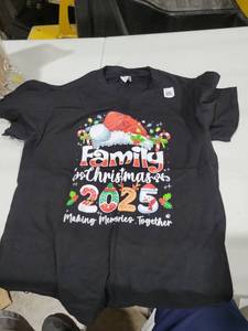 lot 2553 image: Family Christmas 2025 Making Memories Together T-Shirt Large