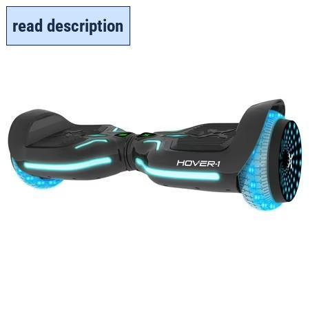 lot 121377 image: Retails for $250 Hover-1 H1-100 Electric Hoverboard Scooter with Infinity LED Wheel Lights