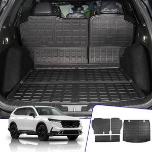 lot 161393 image: Rongtaod Cargo Mat Compatible with 2023 2024 2025 2026 Honda CRV (Include Hybrid) Cargo Liner Trunk Mat Back Seat Cover Protector Honda CR-V Accessories (Fit Upper Deck, Trunk MatBackrest Mats)