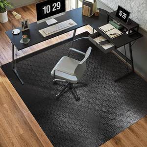 lot 161409 image: Office Chair Mat, TYDLE 50 x 65 Large Chair Mat for Hard Floor, Vinyl Floor Mat for Gaming Chairs, Slip Resistant Floor Protector Rolling Computer Desk Mat for Hardwood Floor, Black