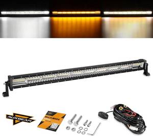 lot 261474 image: Retails for $127 Auxbeam LED Led Light Bar 42 Inch 240W Straight Spot Flood Combo Led Off Road Lights, Amber White Strobe Offroad Fog Light Memory Function Yellow Driving Work Lights for Truck with DT Wiring Hardness